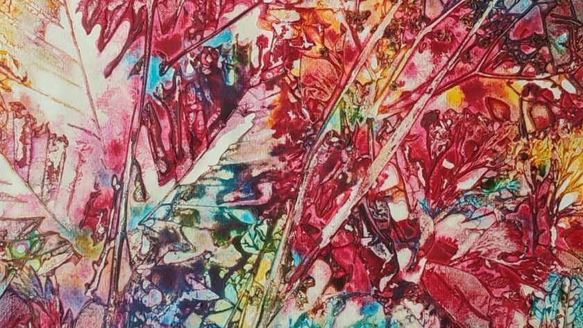 Impression dárt, impression vegetal, Kunstdruck, Pflanzendruck, art print, plant print, bleu, blau, blue, Elixir print, Impression élixir, Elixierdruck